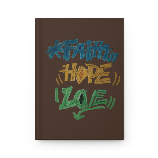 Faith Hope Love Journal – Espresso Cover