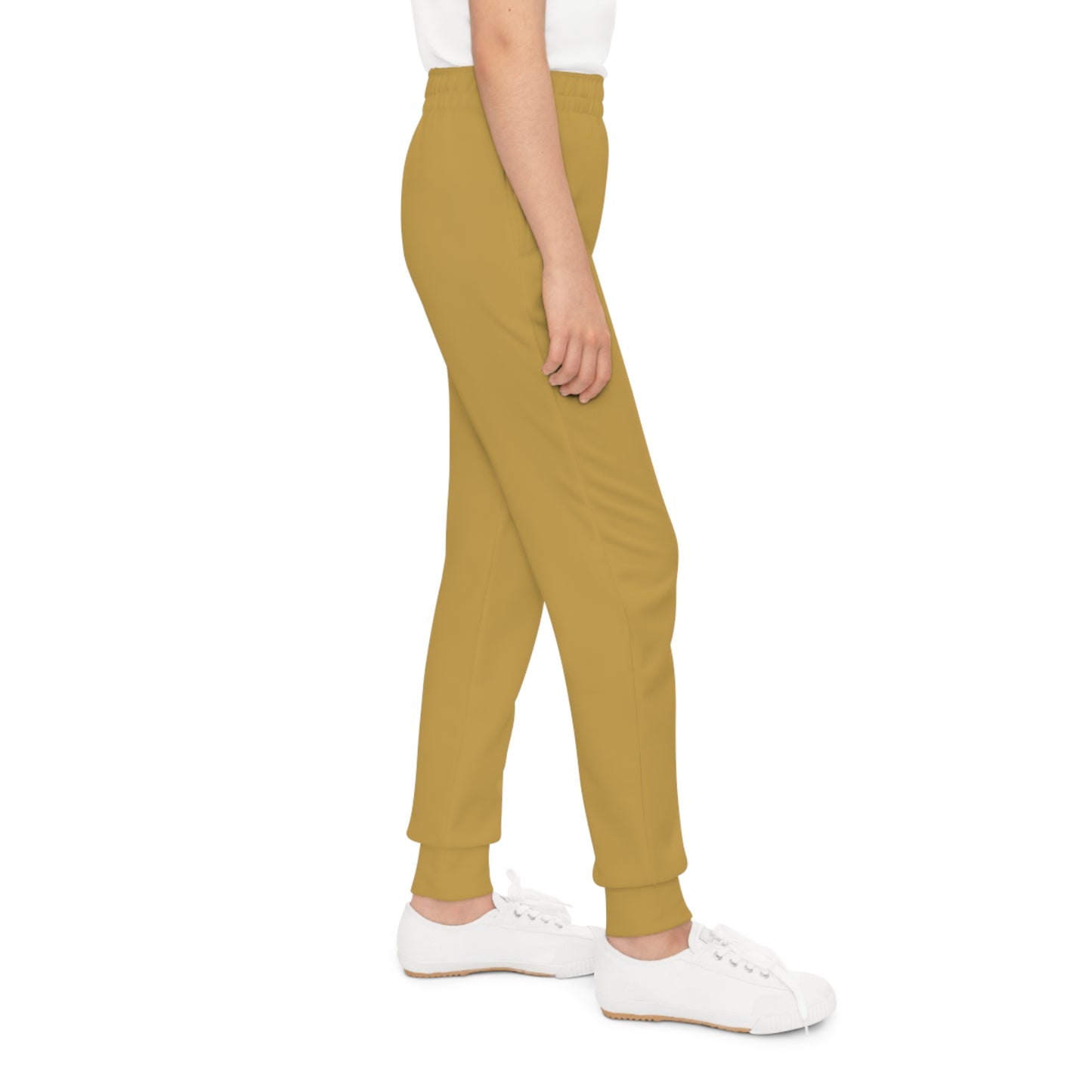 Soft Antique Gold Kids Joggers | Golden Unfurling Essentials