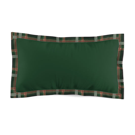 Faithful Tartan Pillow Sham – Evergreen