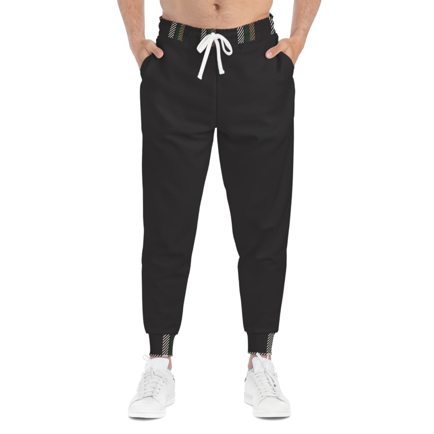 Faithful Tartan Joggers – Charcoal Black