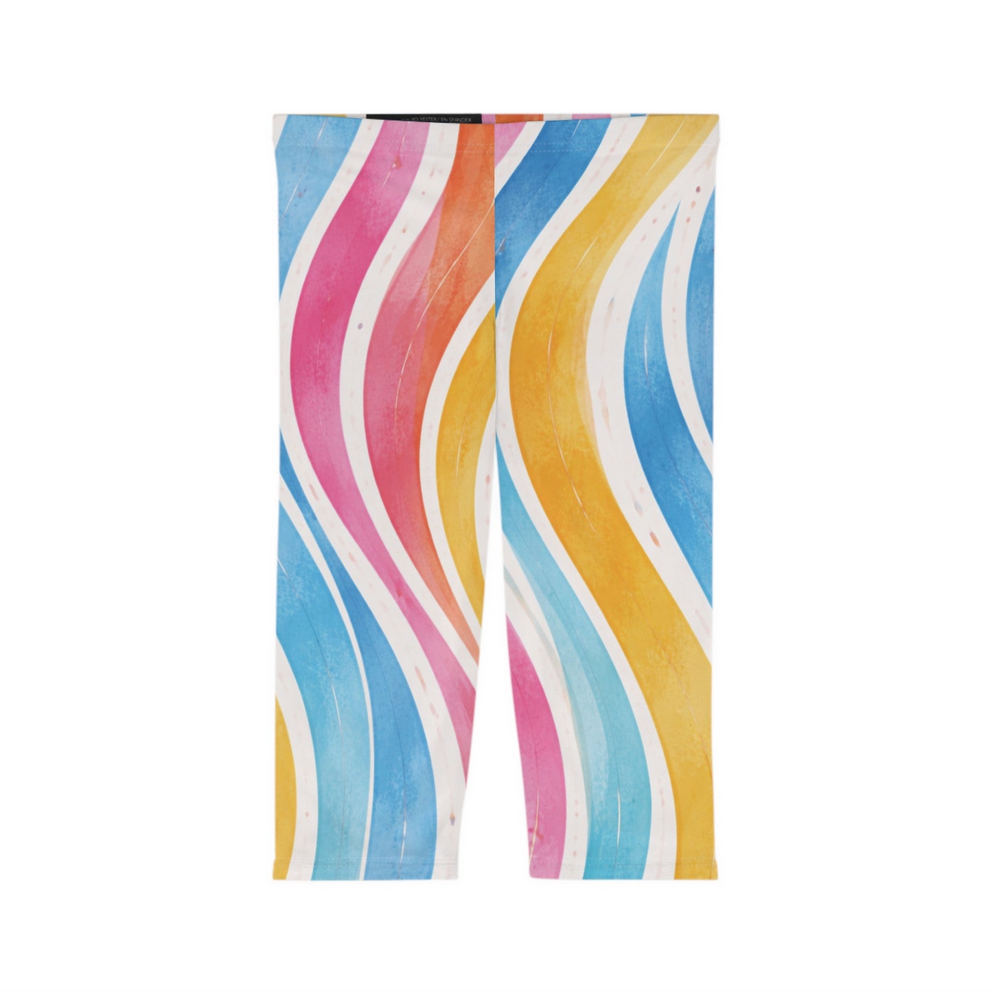 Sunburst Stripe Capri Leggings