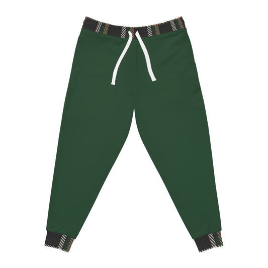 Faithful Tartan Joggers – Forest Green
