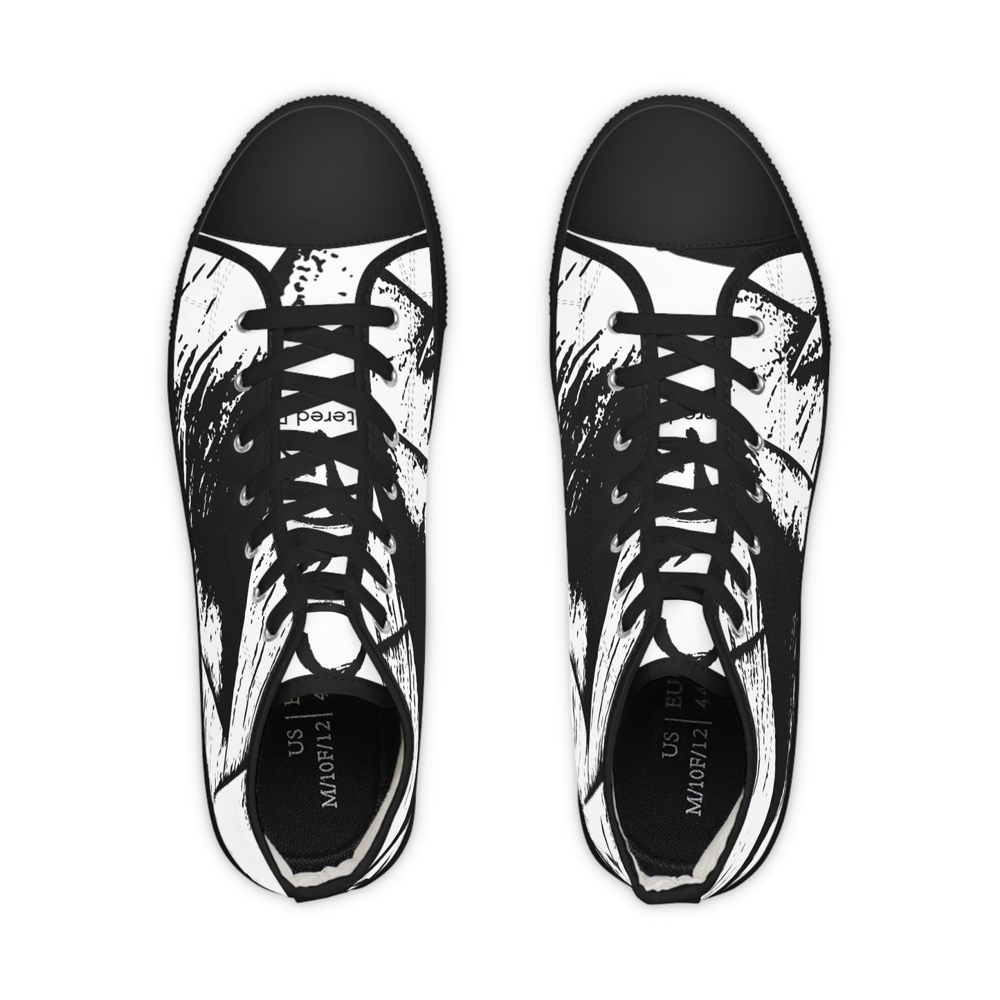 Bold Foundations – Men’s High-Top Sneakers, Unique Sneakers for Men, Trendy Footwear, Casual Sneakers, Graphic Sneakers, Perfect Gift for Him