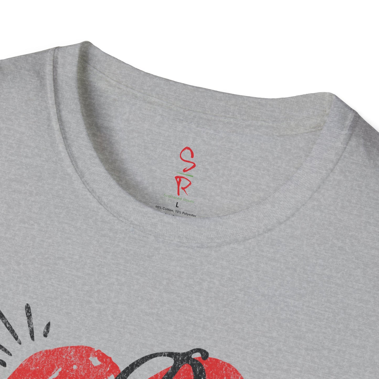 Be a Peacemaker Unisex Graphic Tee— Red Heart Retro Design