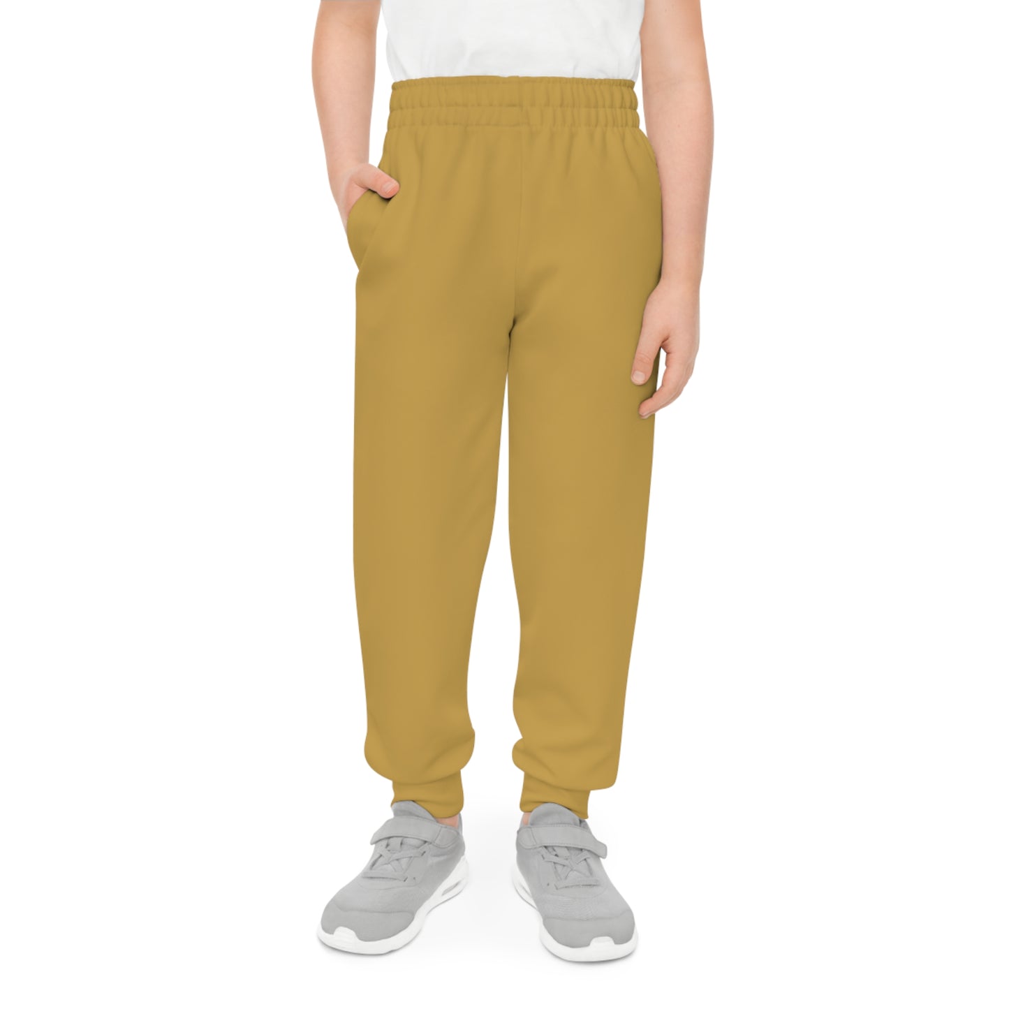 Soft Antique Gold Kids Joggers | Golden Unfurling Essentials