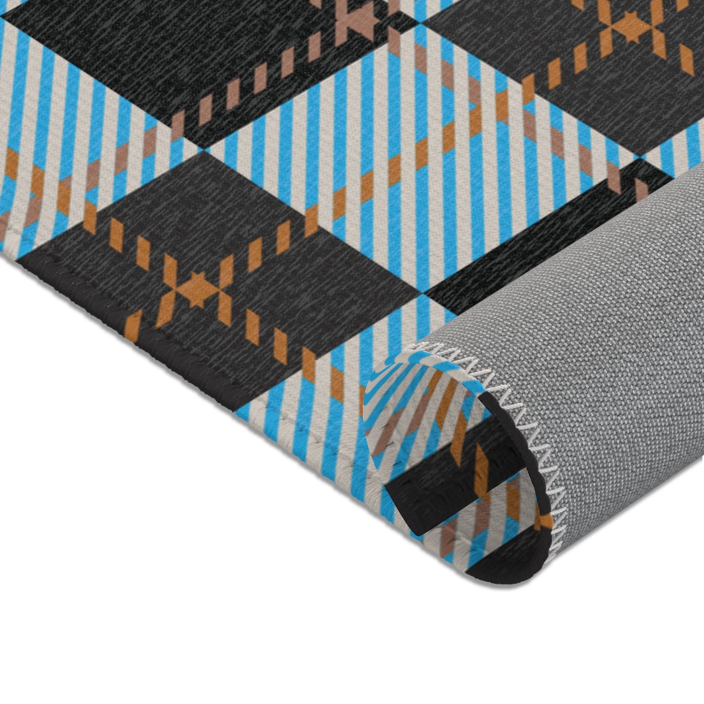 Ember Frost Area Rug – Frozen Tartan FW25