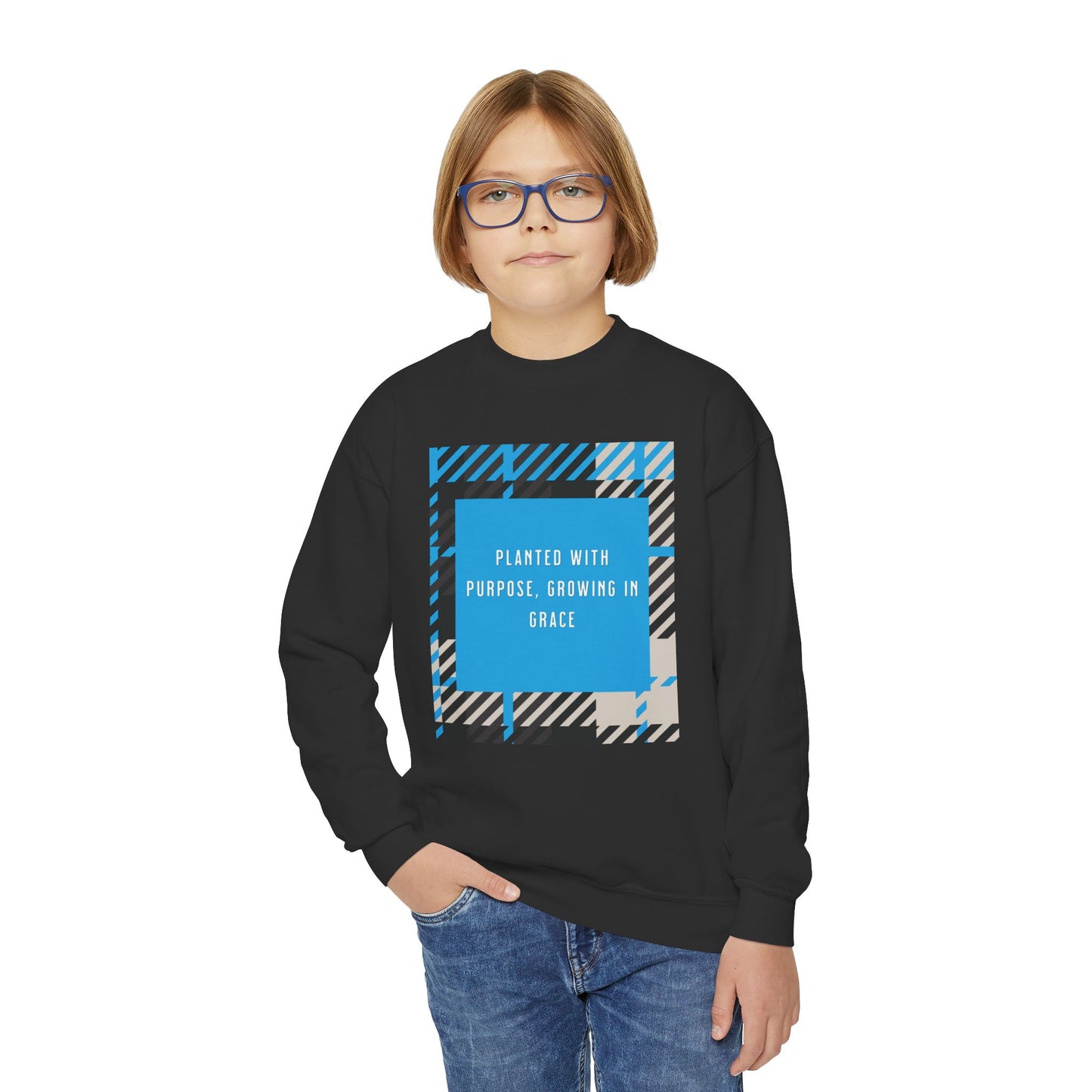 “Planted with Purpose, Growing in Grace” Luxe Unisex Sweatshirt