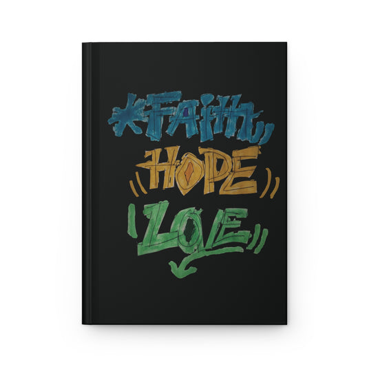 Faith Hope Love Journal – Black Cover