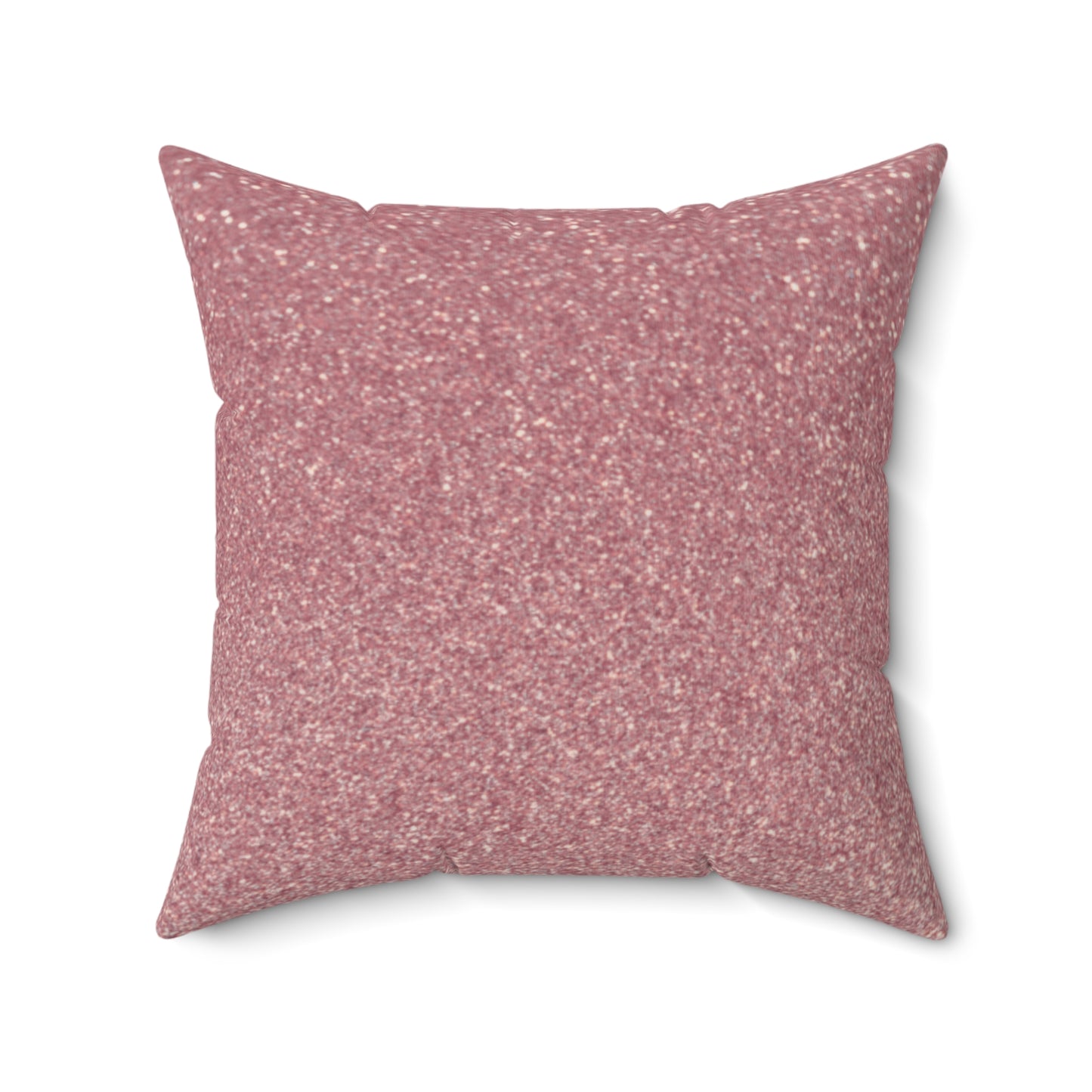 "Heavenly Glisten – Muted Rose Sparkle Throw Pillow"