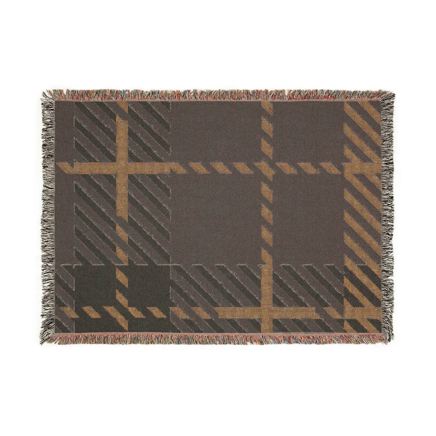 Frozen Echo Woven Throw Blanket – Whispers of Winter Collection