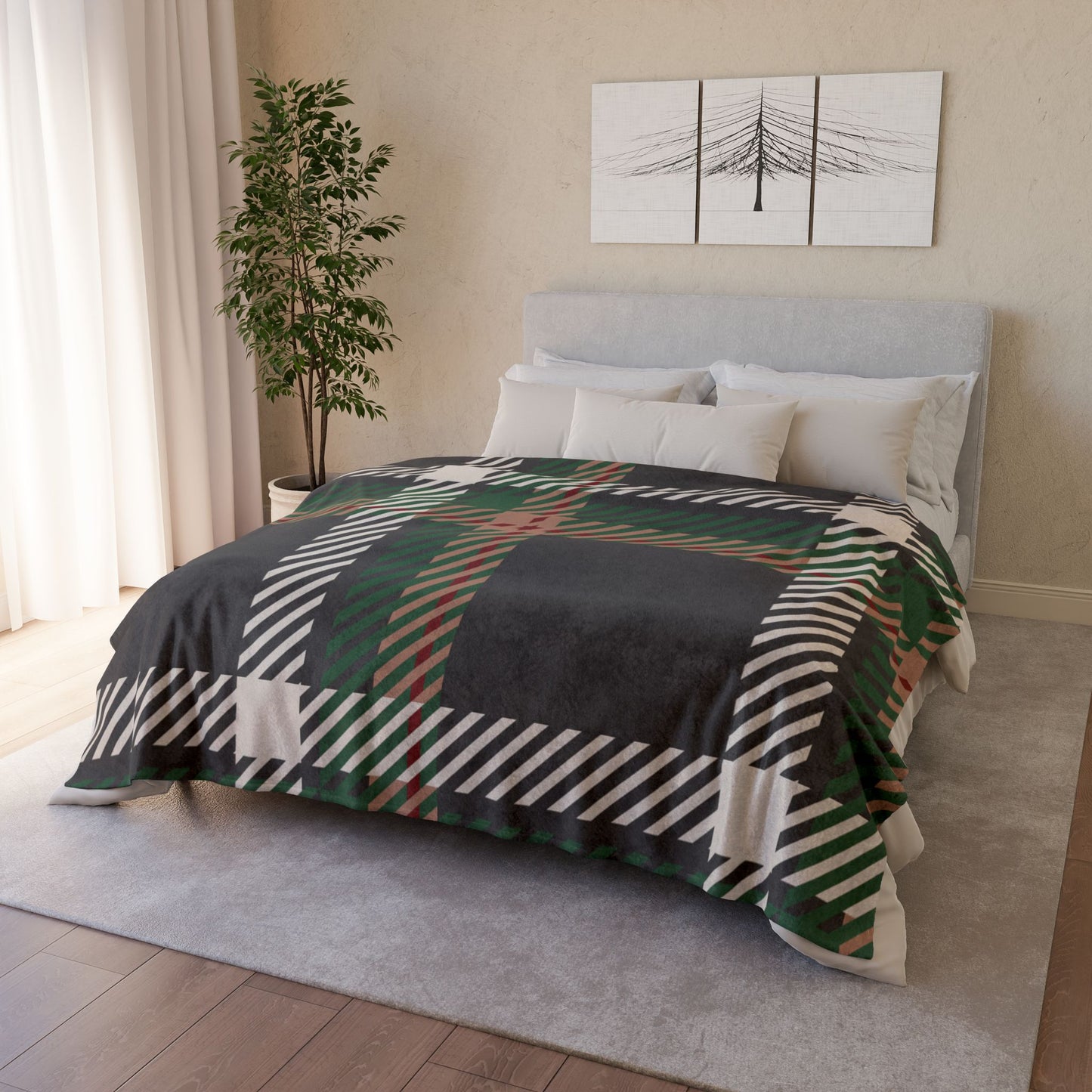 Faithful Tartan | Ultra-Soft Throw Blanket