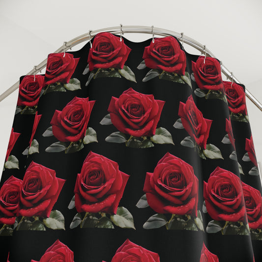 Scattered Roses Shower Curtain