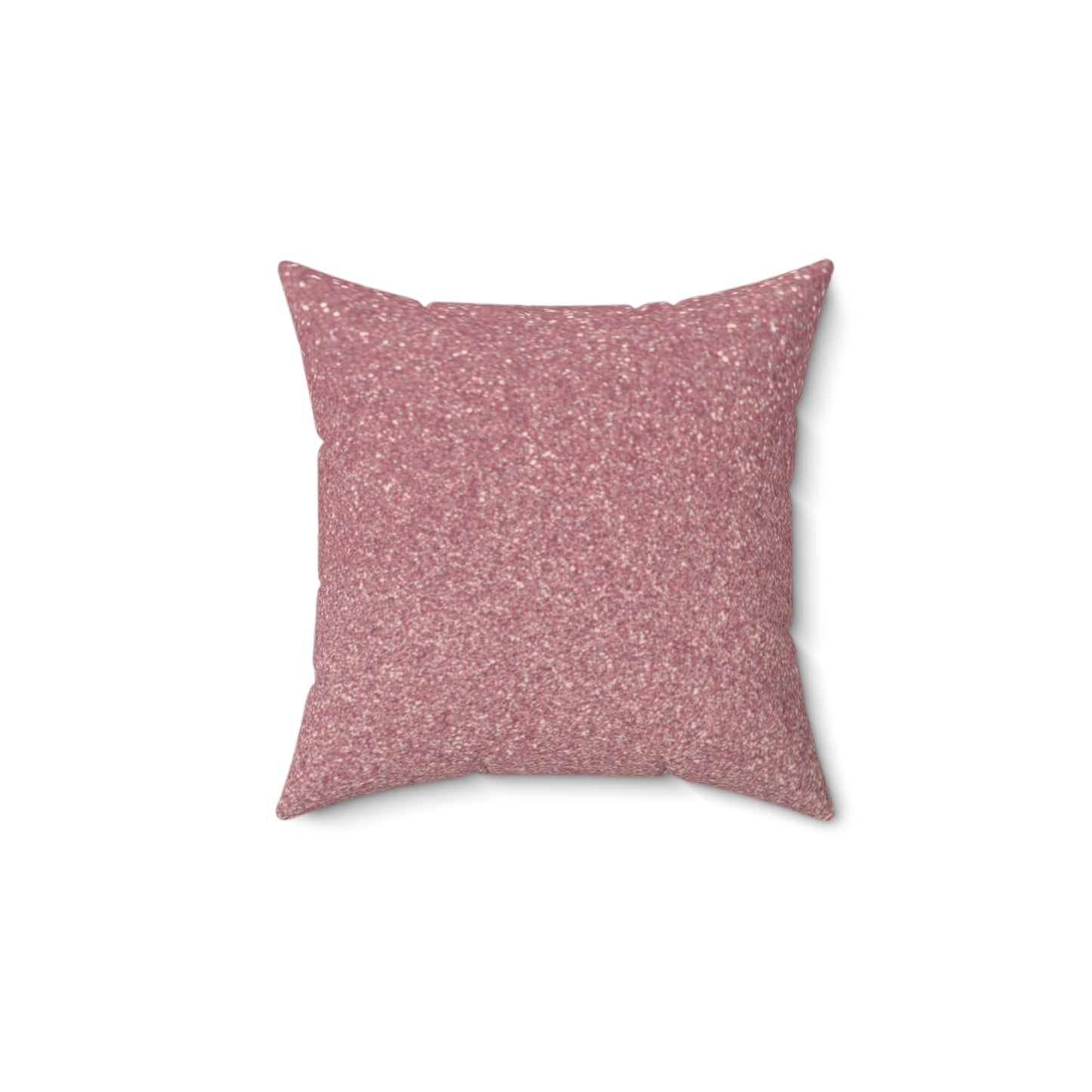 "Heavenly Glisten – Muted Rose Sparkle Throw Pillow"