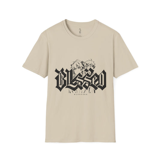Blessed Graffiti Tee – Covered in Grace, Clothed in Boldness