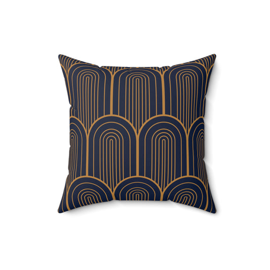 Midnight Luxe Archways Throw Pillow