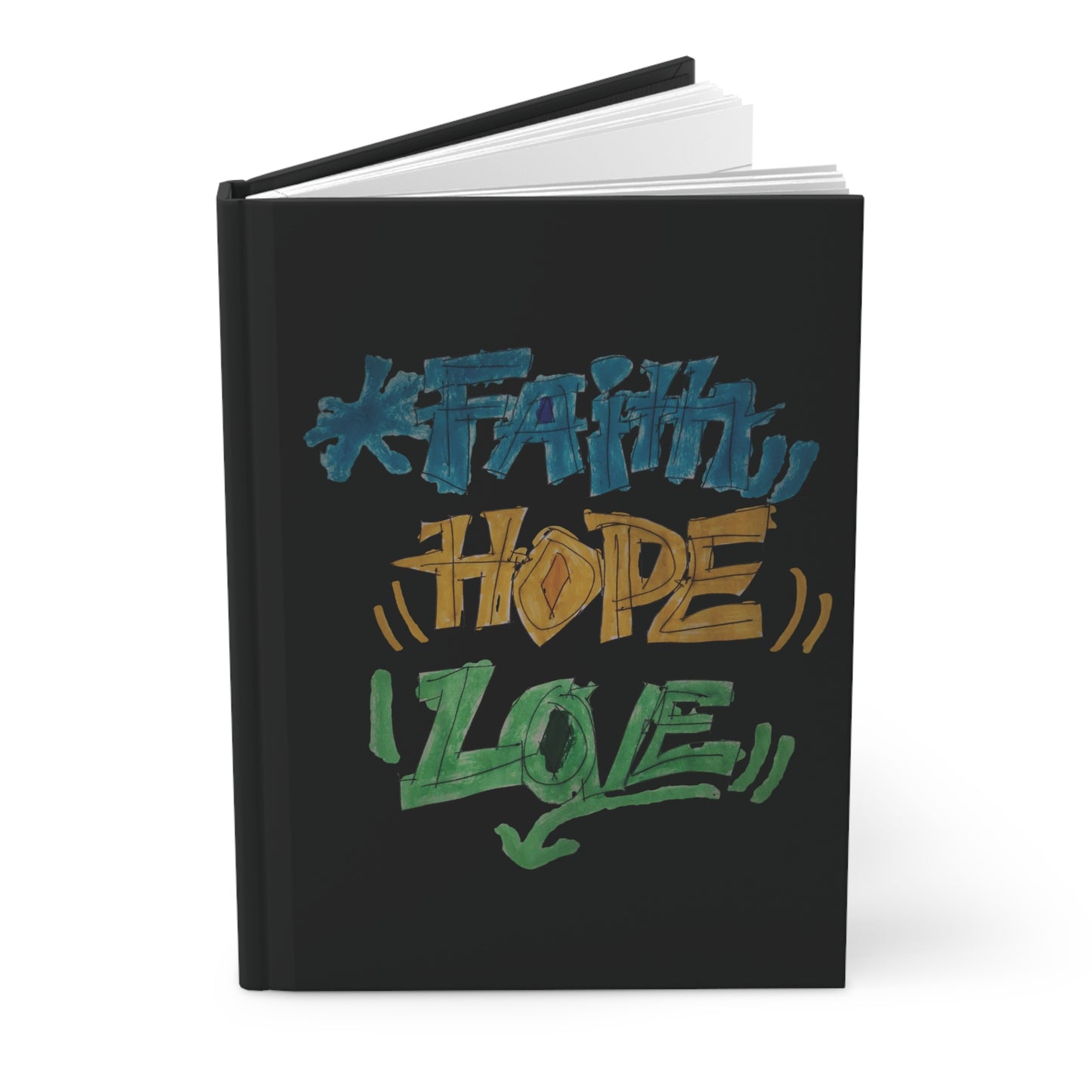 Faith Hope Love Journal – Black Cover