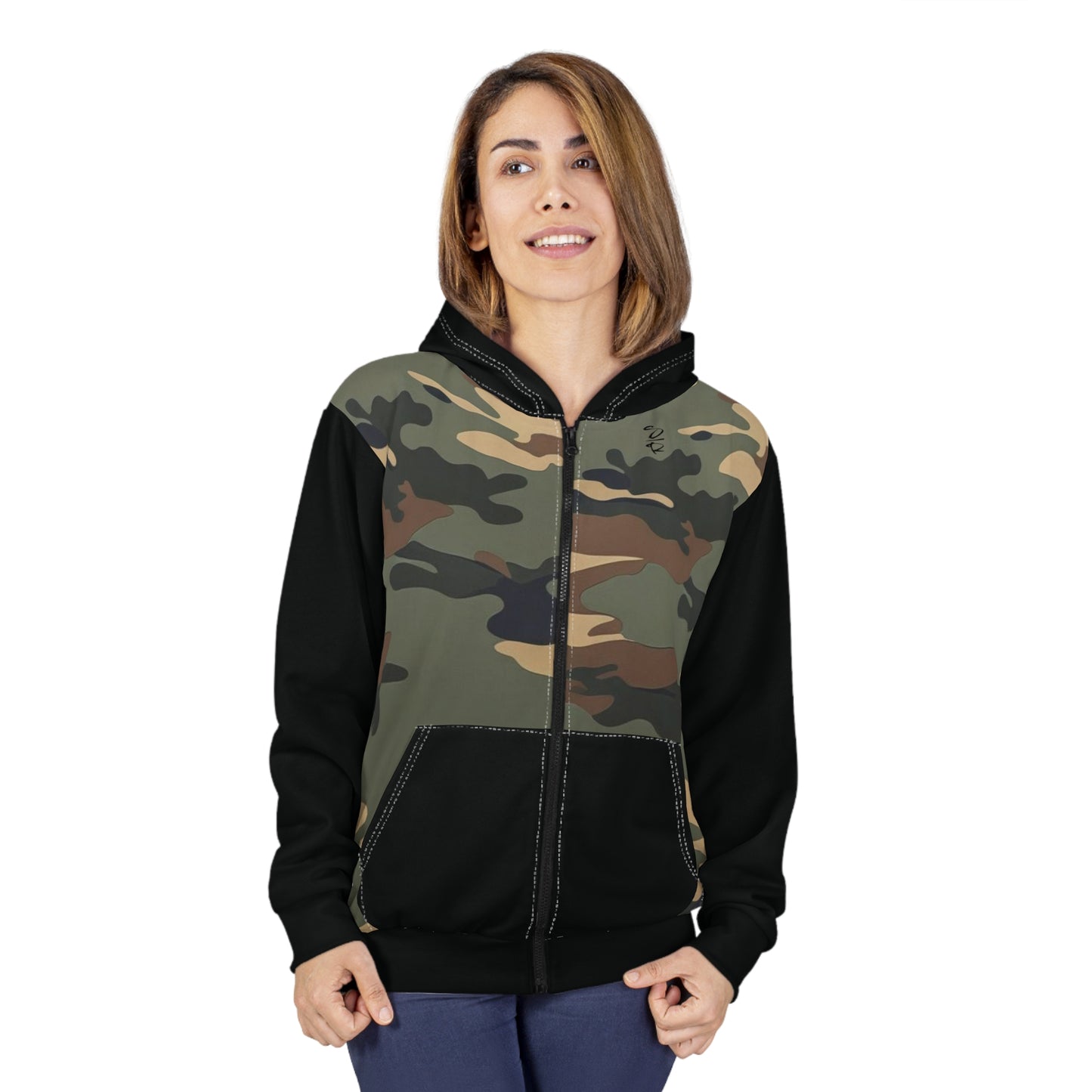 Armor & Assurance – Unisex Camo Zip Hoodie