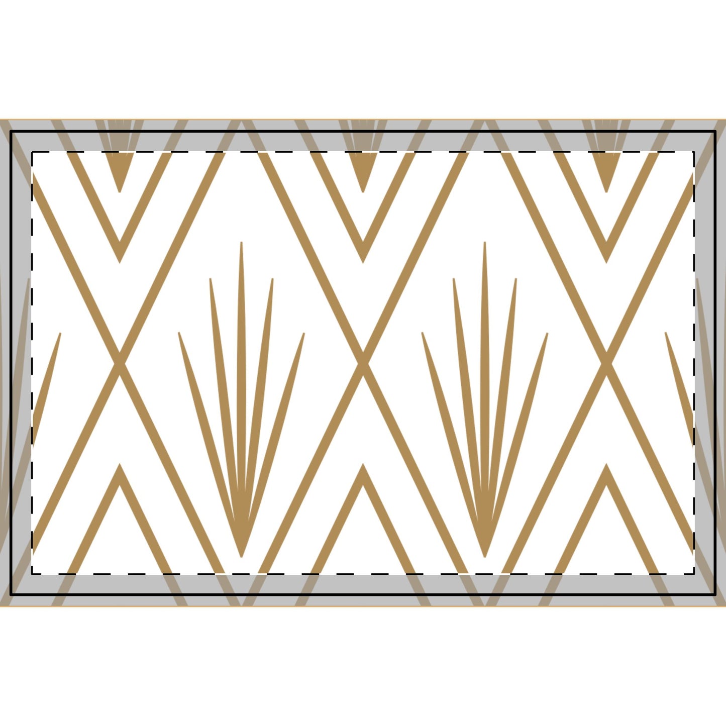 Natural Deco Tray – Quiet Pattern