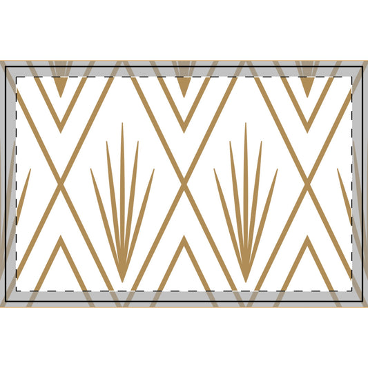 Natural Deco Tray – Quiet Pattern