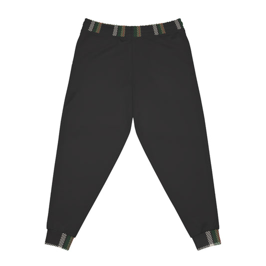 Faithful Tartan Joggers – Charcoal Black