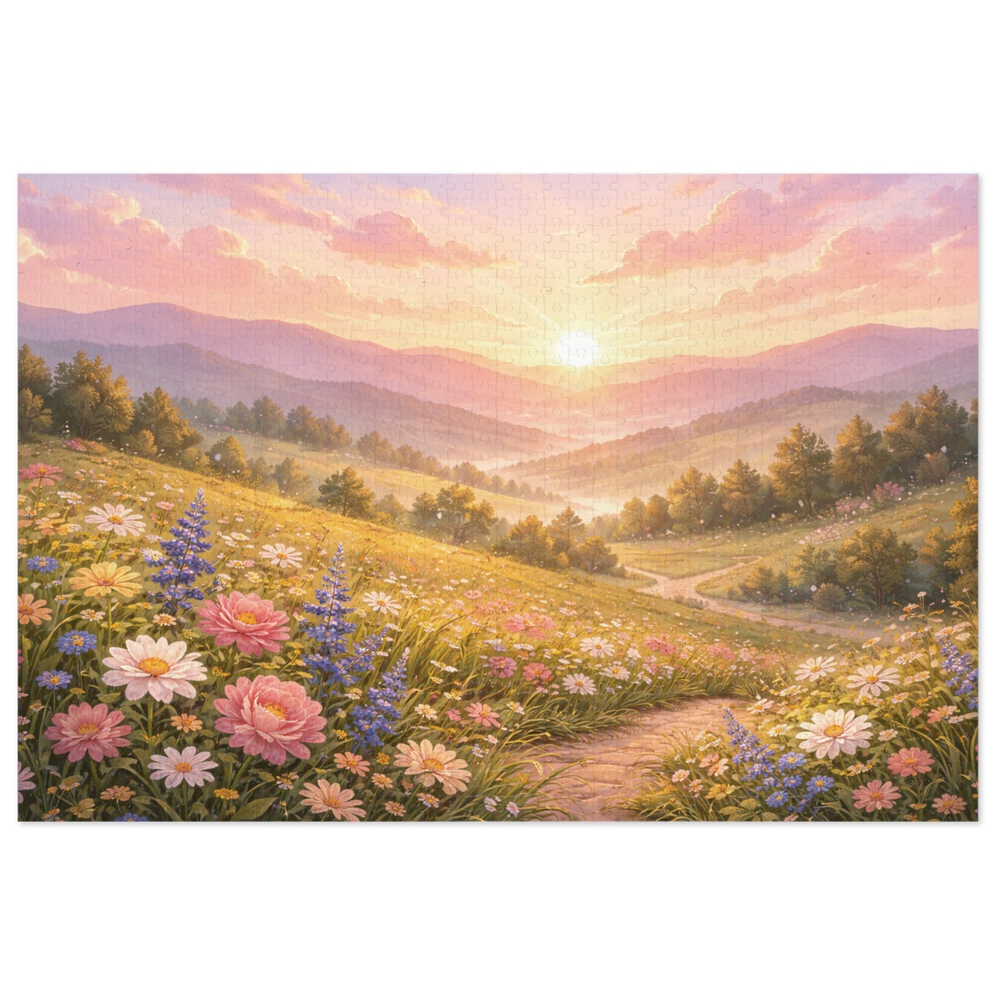 Dawn Over the Hills Puzzle