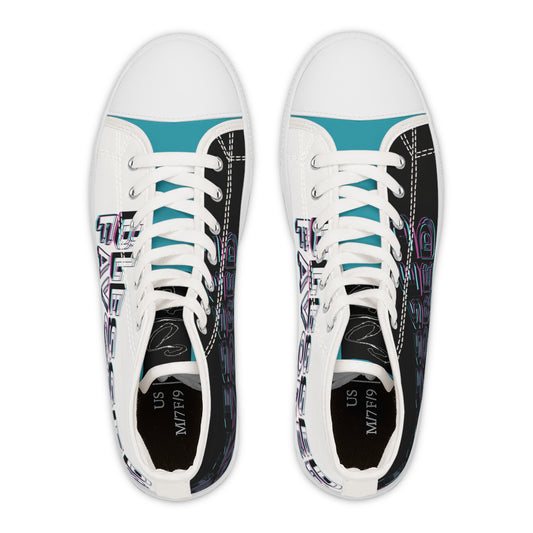 Blessed & Favored High-Top Sneakers – Neon Faith Edition