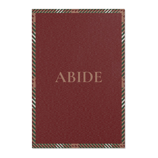 Abide Rug – Oxblood & Plaid