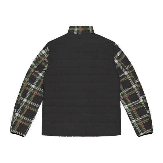 Faithful Tartan Edition – Men’s Puffer Jacket in Black
