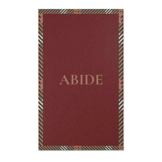 Abide Rug – Oxblood & Plaid