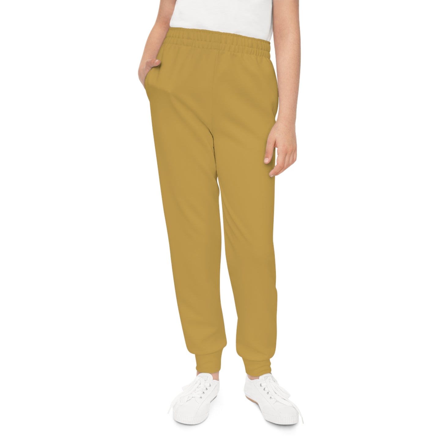 Soft Antique Gold Kids Joggers | Golden Unfurling Essentials