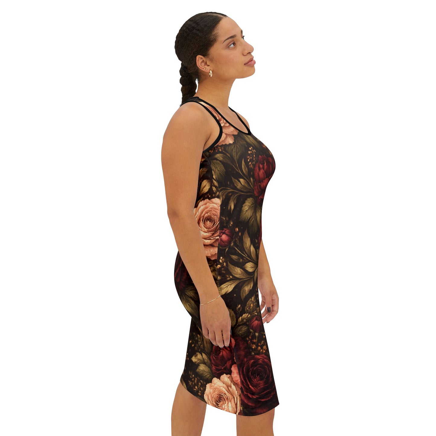 Abundance Tapestry Racerback Midi Dress