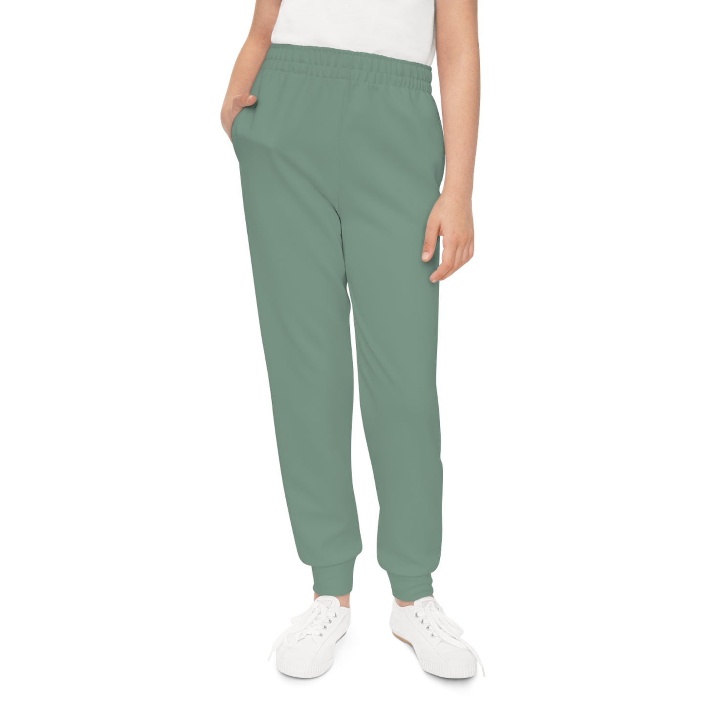 Shale Green Kids Joggers | Golden Unfurling Essentials