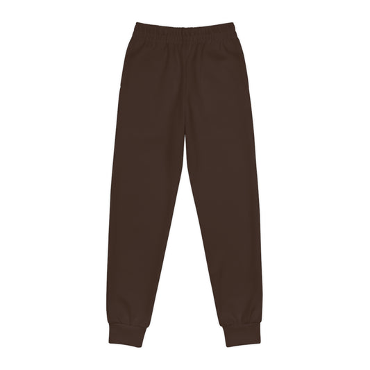 Dark Cocoa Brown Kids Joggers | Golden Unfurling Essentials