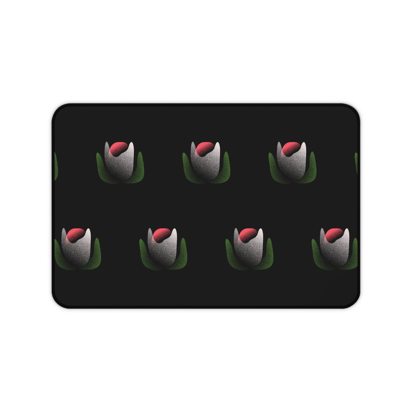 Bloom After Dark Desk Mat – Black Floral Mouse Pad for Desk