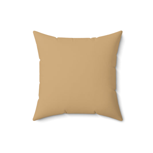Natural Deco: Brushed Gold Throw Pillow