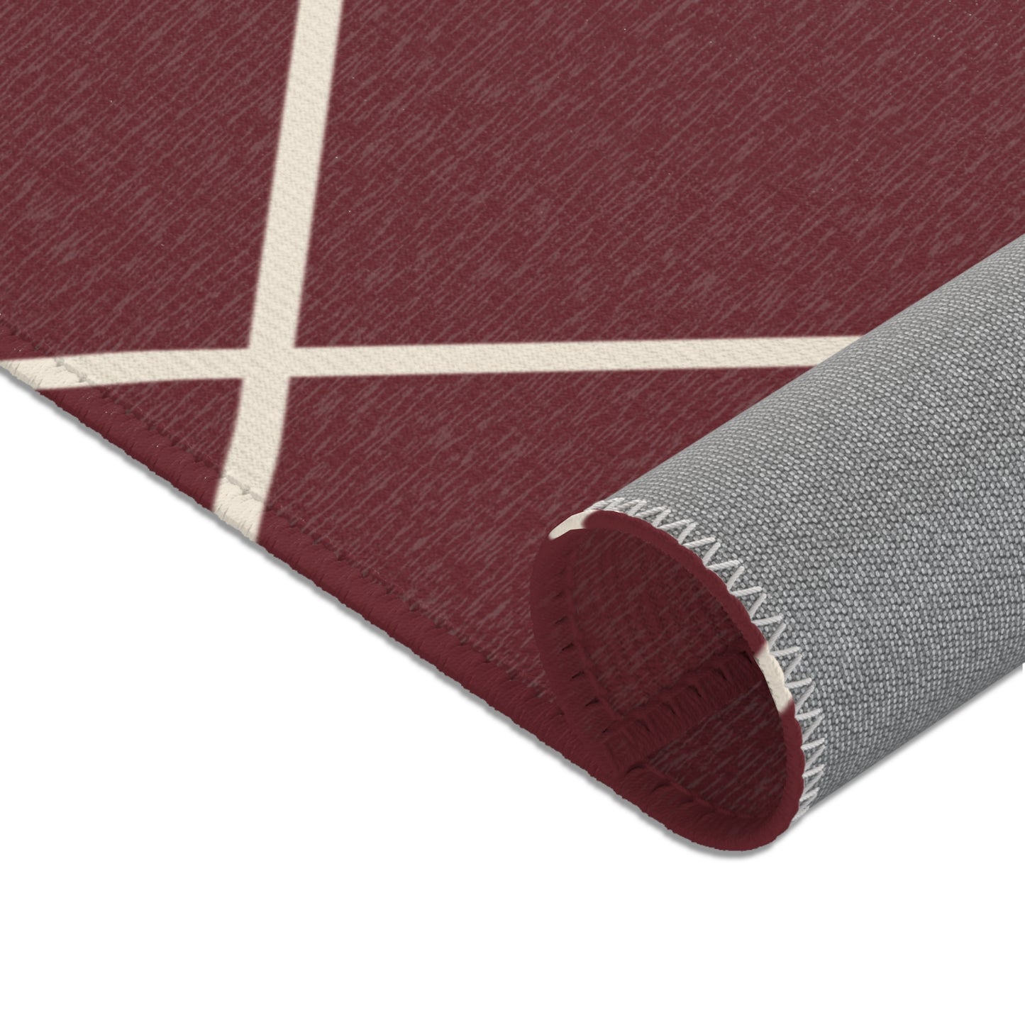 Covered in Wine Geometric Rug