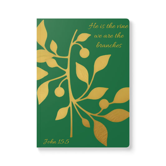 The Vine & The Branches – John 15:5 Journal (Green)