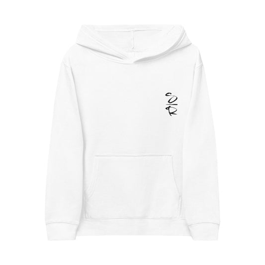 "Scattered Roses Monogram" Kids Fleece Hoodie
