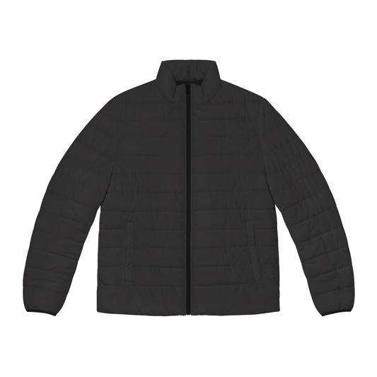 Faithful Tartan Men's Puffer Jacket – Charcoal Black - Men's