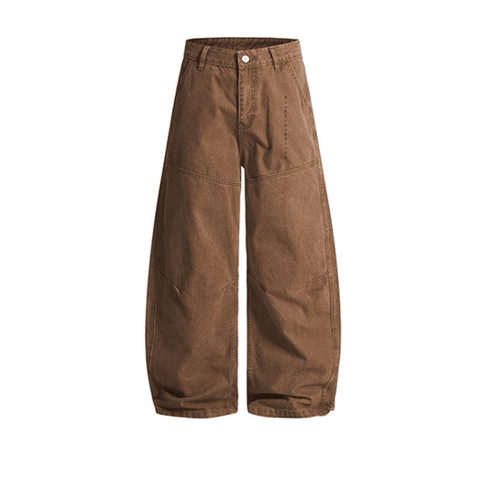 Rooted Moves: Wide-Leg Unisex Denim