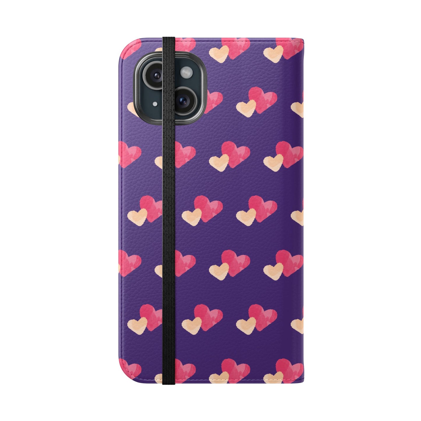 "Faith-Filled Hearts | Flip Phone Case – Purple"