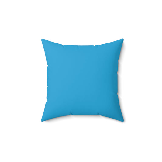 Frozen Echo Reversible Throw Pillow – Gamma Blue Edition