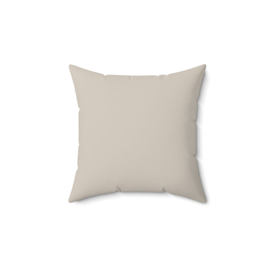 Frozen Echo Reversible Throw Pillow – Stone Beige Edition