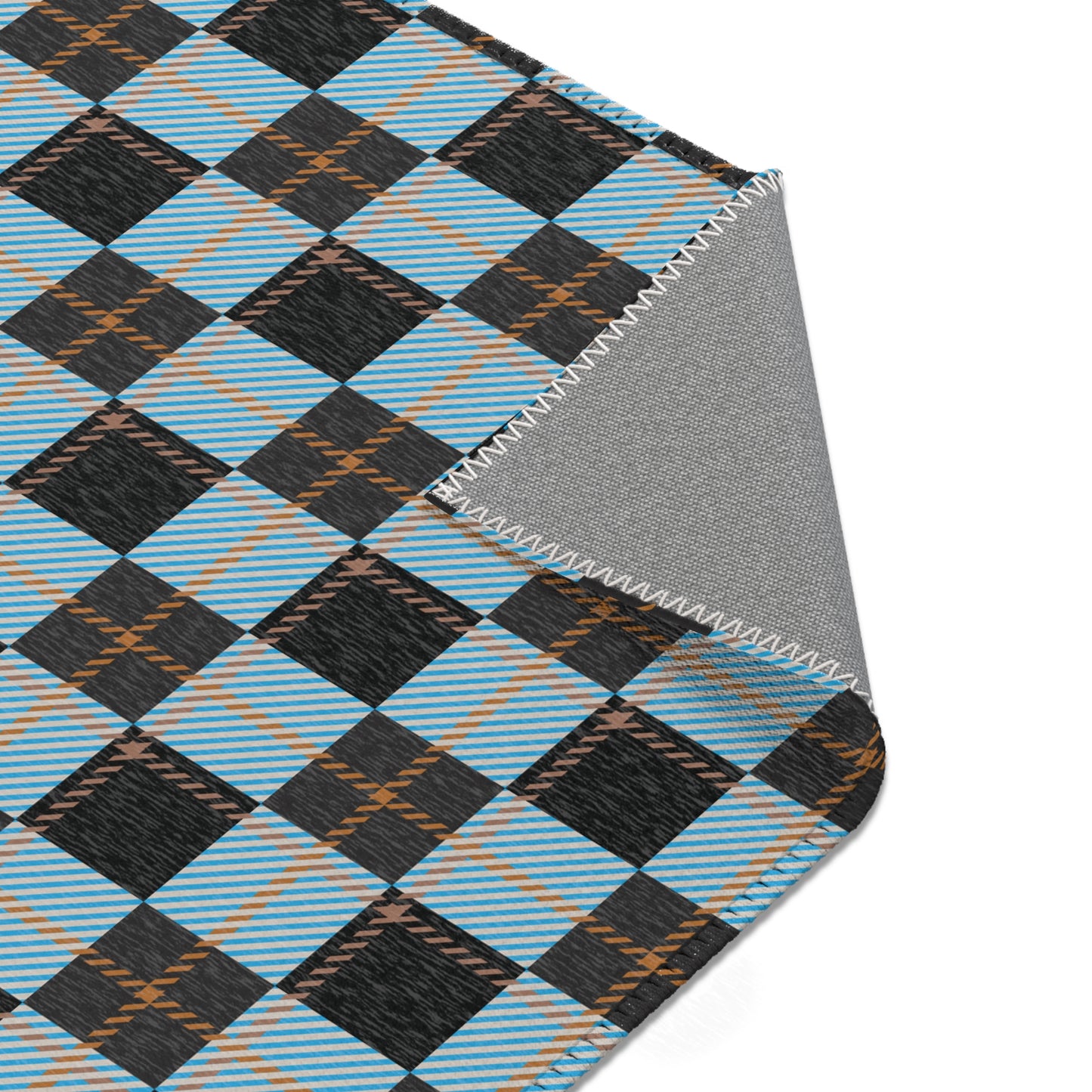 Ember Frost Area Rug – Frozen Tartan FW25