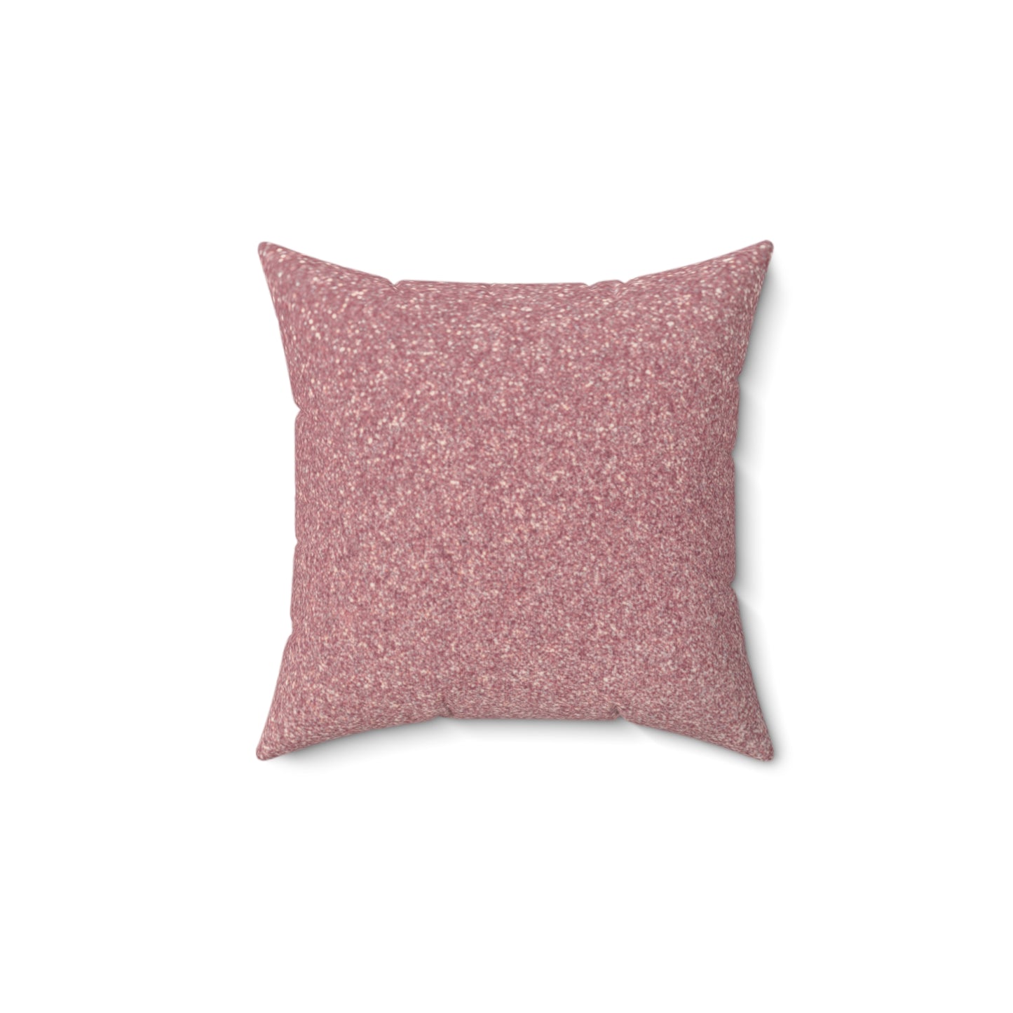 "Heavenly Glisten – Muted Rose Sparkle Throw Pillow"