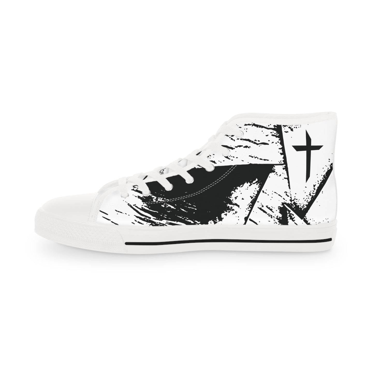 Bold Foundations – Men’s High-Top Sneakers, Unique Sneakers for Men, Trendy Footwear, Casual Sneakers, Graphic Sneakers, Perfect Gift for Him