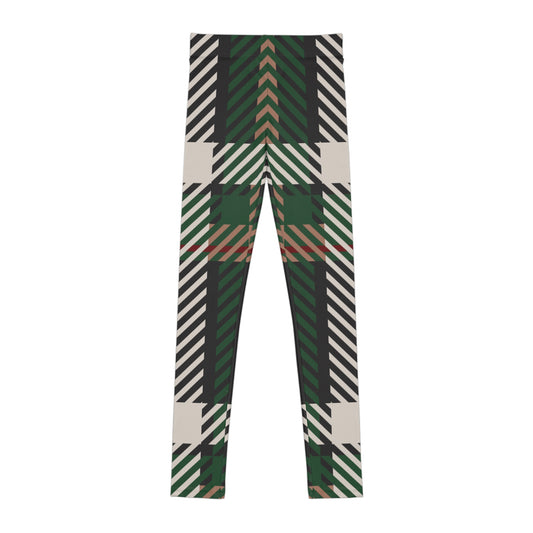 Faithful Tartan Youth Leggings – Rooted, Ready, and Rising