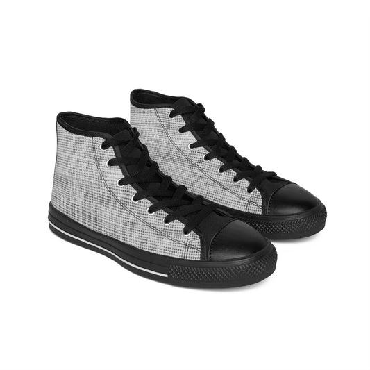 Iron Lines – Women’s High-Top Sneakers
