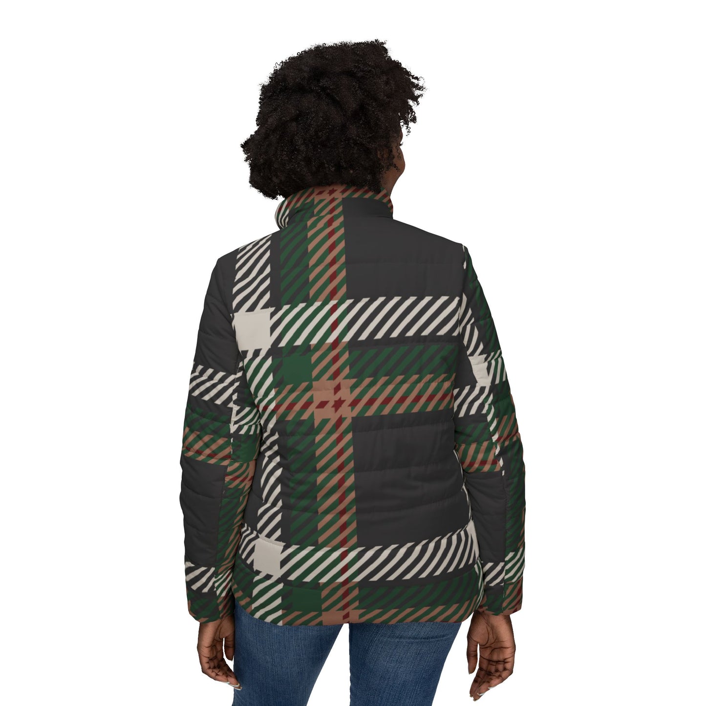 Faithbound Puffer – Women’s Longline | Faithful Tartan Edition