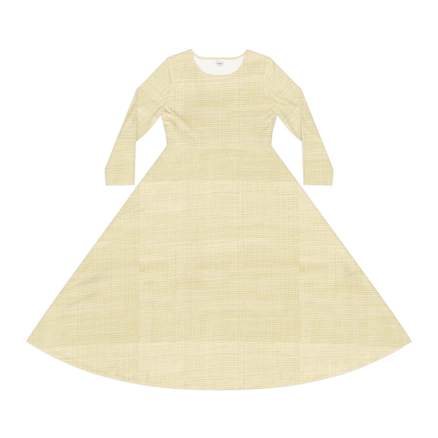 Bread of Life – Butter Muslin Print Long-Sleeve Midi Dress